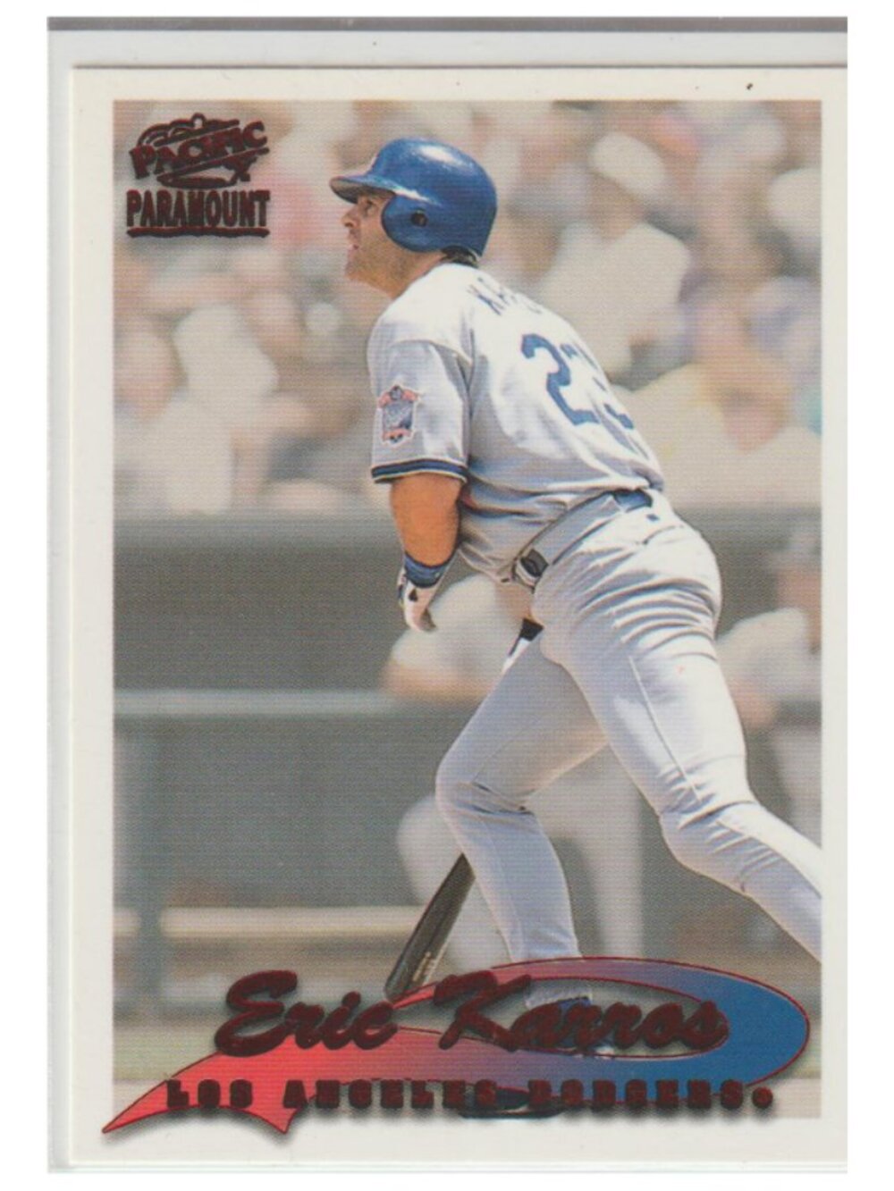 Rare Eric Karros 1999 Pacific Paramount Red Foil Parallel #118